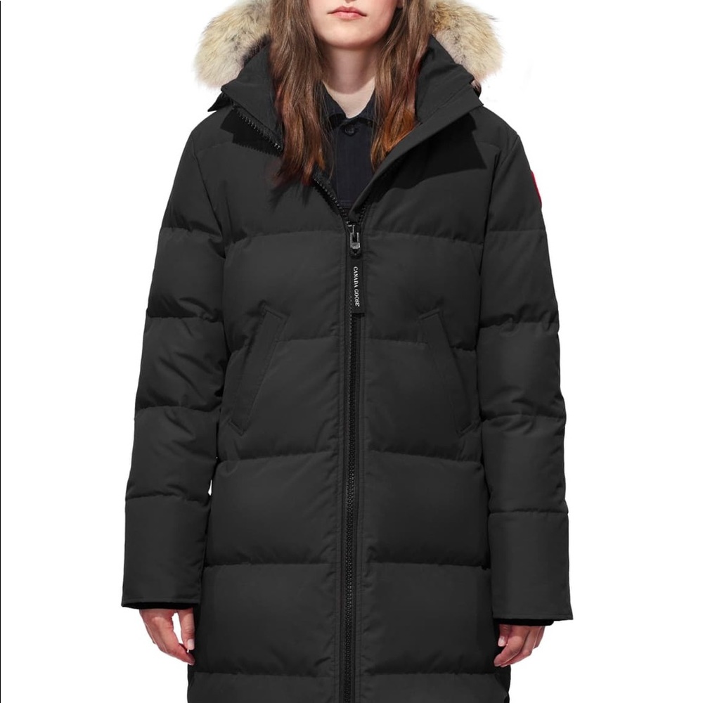 Canada Goose down puffer jacket. Mid calf length.